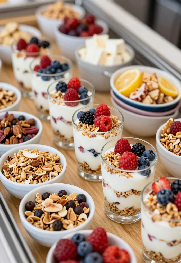 18 Brunch Bar Food Ideas for Easy Self-Serve Hosting - 5. Yogurt Parfait Bar 1