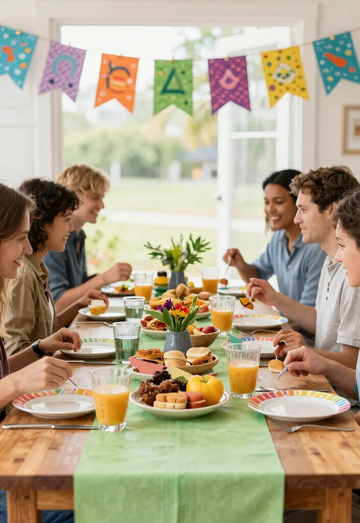 18 Brunch Table Decoration Ideas for a Picture-Perfect Setup - 10. Recyclable Decor Items 1
