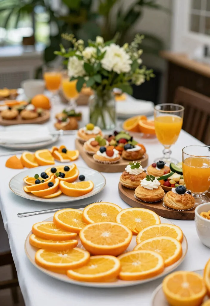 18 Brunch Table Decoration Ideas for a Picture-Perfect Setup - 9. Edible Table Decorations 1