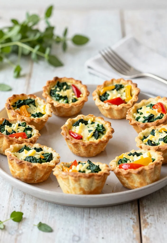 18 Brunch-Themed Baby Shower Ideas Guests Will Adore - 5. Mini Quiche Bites 1