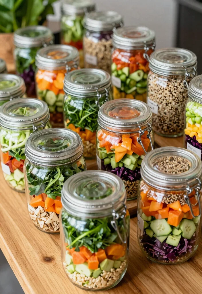 18 Brunch-Themed Baby Shower Ideas Guests Will Adore - 6. Colorful Salad Jars 1