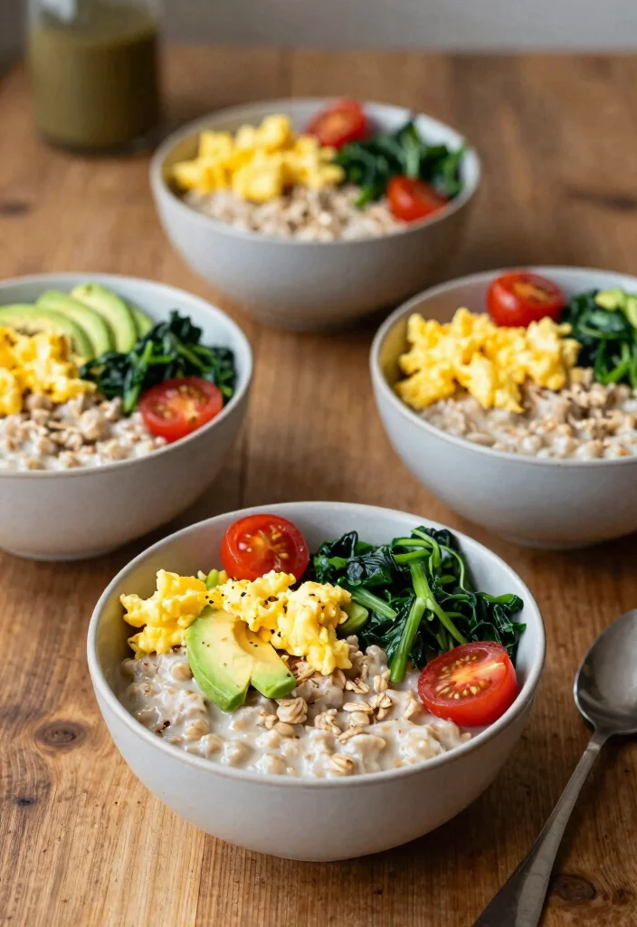 18 Easy Brunch Ideas for a Crowd (Low Stress, Big Flavor) - 14. Savory Oatmeal Bowls 1
