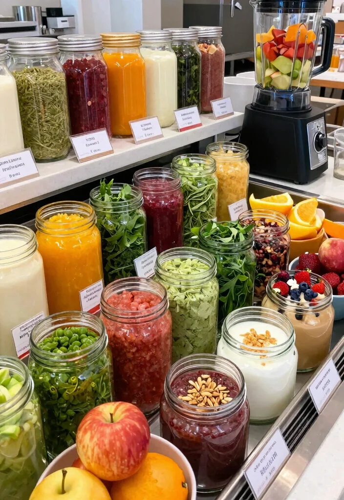 18 Easy Brunch Ideas for a Crowd (Low Stress, Big Flavor) - 15. Smoothie Bar 1