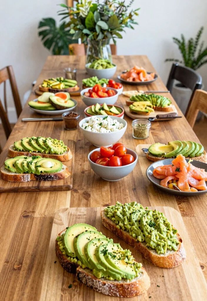 18 Easy Brunch Ideas for a Crowd (Low Stress, Big Flavor) - 4. Avocado Toast Bar 1
