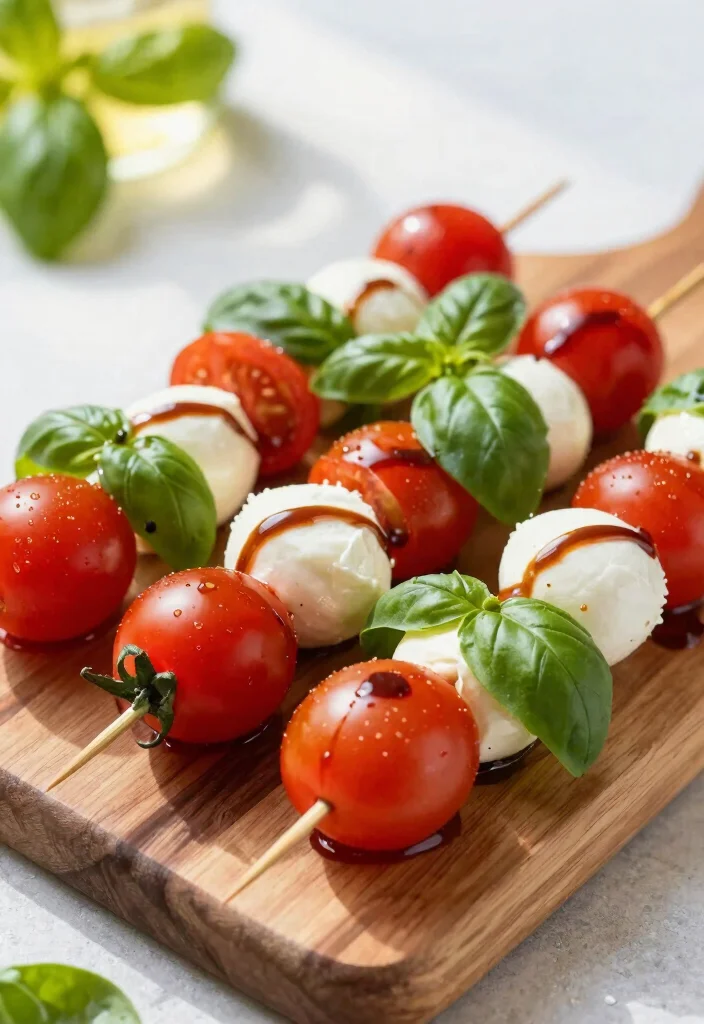 18 Easy Brunch Ideas for a Crowd (Low Stress, Big Flavor) - 8. Caprese Salad Skewers 1