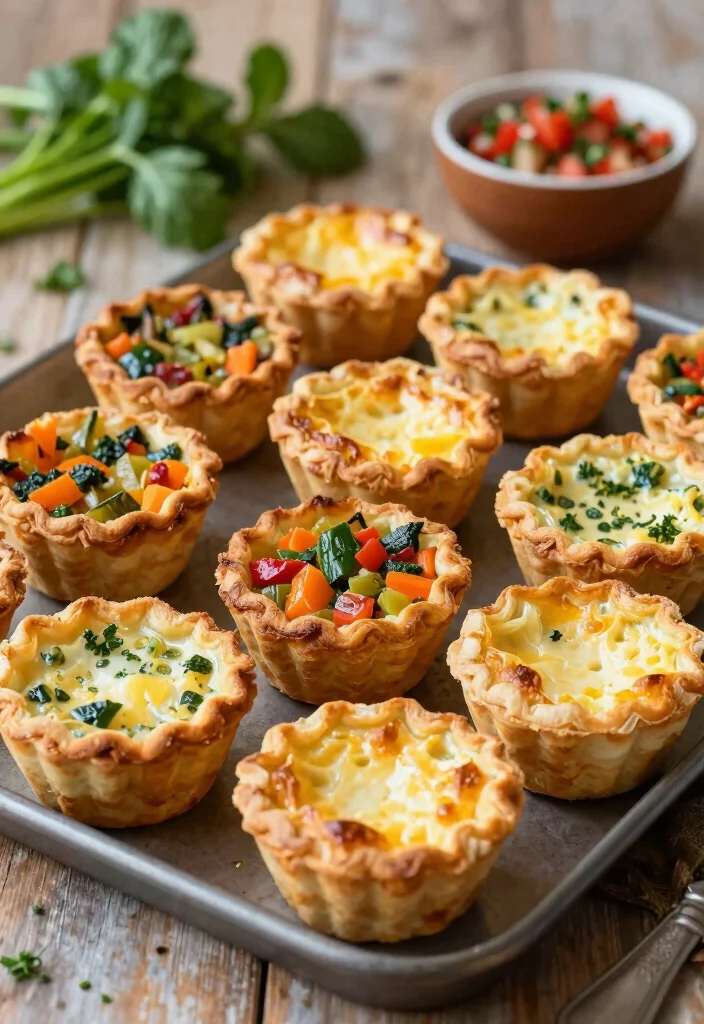 18 Girls’ Brunch Ideas at Home for a Cozy Get-Together - 14. Mini Quiches 1