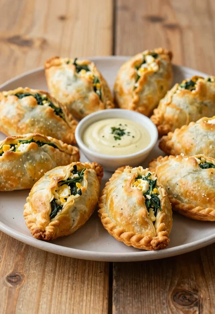 18 Girls’ Brunch Ideas at Home for a Cozy Get-Together - 8. Spinach and Feta Stuffed Pastries 1