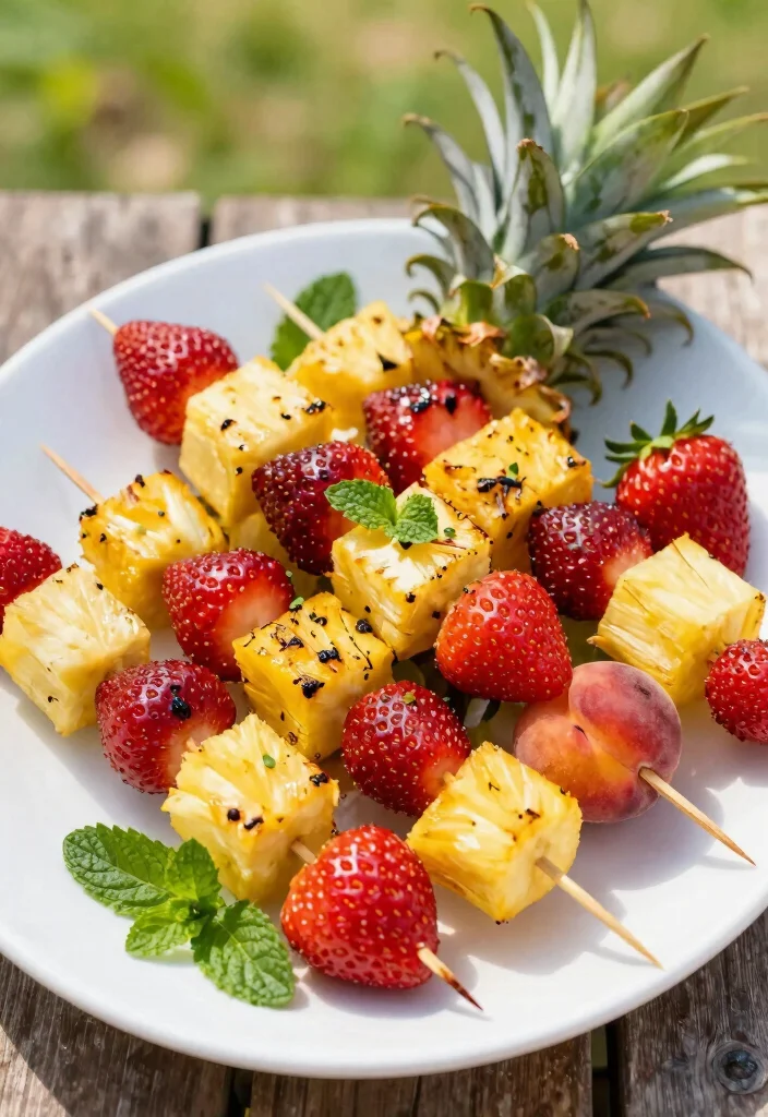 18 Gluten-Free Brunch Ideas That Everyone Will Enjoy - 17. Grilled Fruit Skewers 1