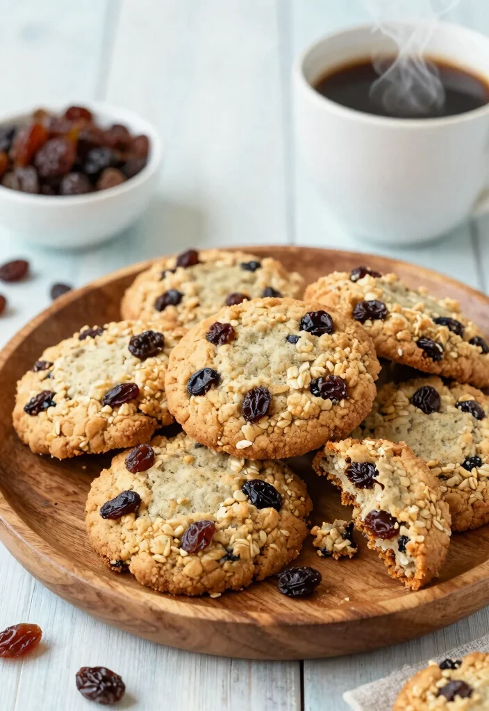 18 Ideas de Brunch en Casa Fáciles y Deliciosas - 14. Galletas de Avena y Pasas 1