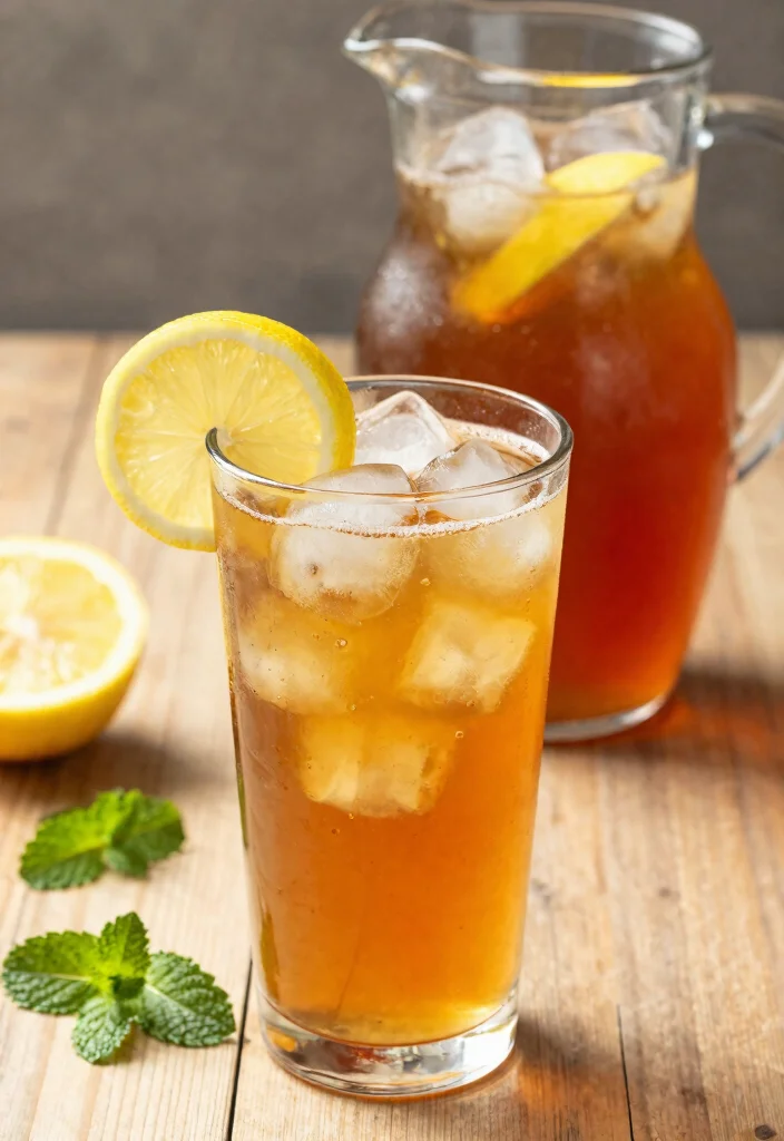 18 Ideas de Brunch en Casa Fáciles y Deliciosas - 15. Té Helado Casero 1