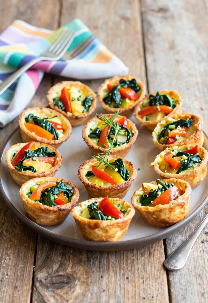 18 Ideas de Brunch en Casa Fáciles y Deliciosas - 3. Mini Frittatas de Verduras 1