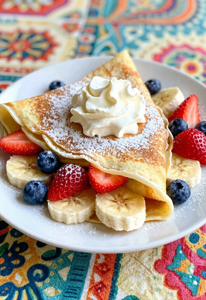 18 Ideas de Brunch en Casa Fáciles y Deliciosas - 7. Crepes de Frutas Frescas 1