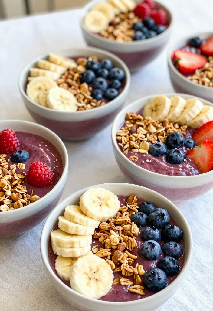 18 Mini Brunch Food Ideas Perfect for Sharing - 13. Berry Smoothie Bowls 1