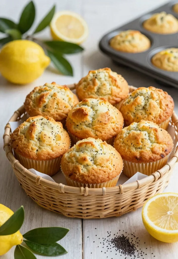 19 Brunch Food Ideas for a Fun and Festive Party - 11. Lemon Poppy Seed Muffins 1