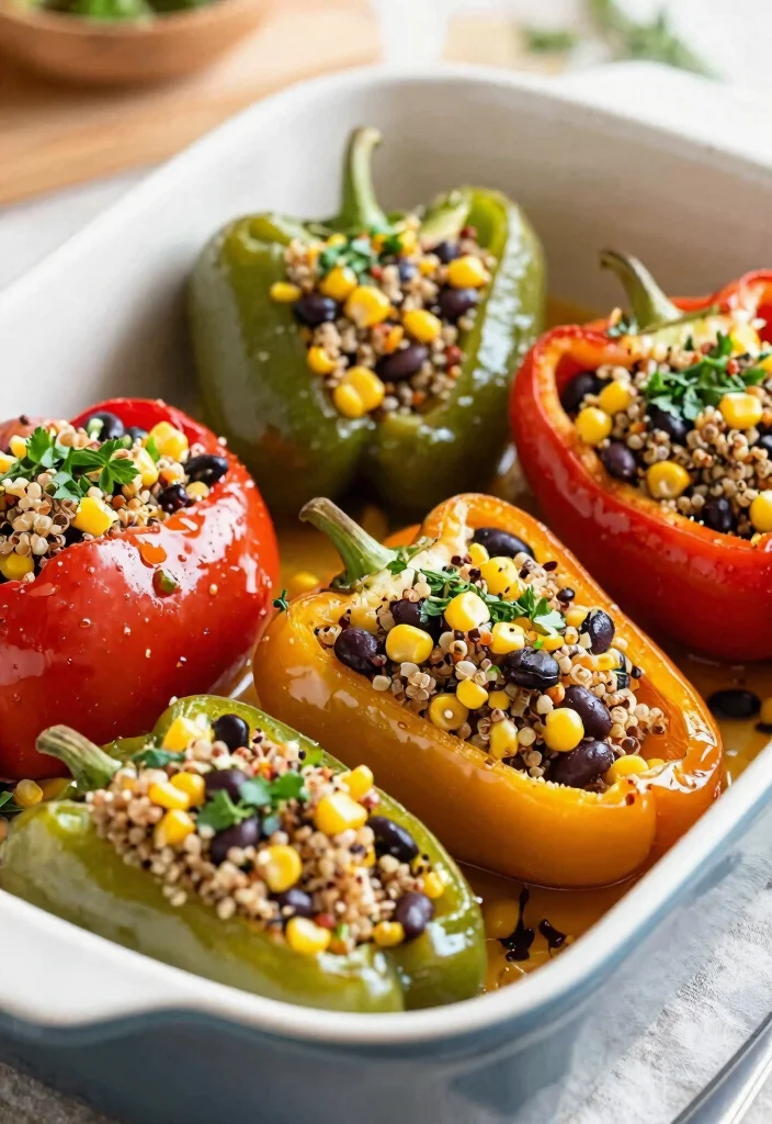 19 Brunch Food Ideas for a Fun and Festive Party - 15. Vegan Stuffed Peppers 1