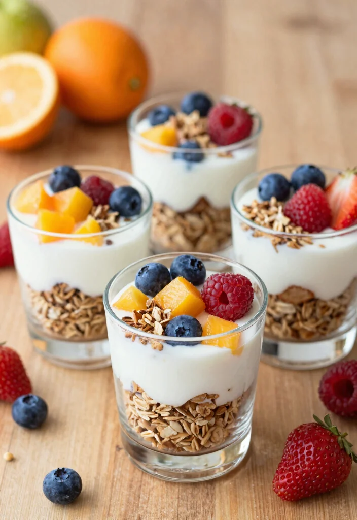 19 Brunch Food Ideas for a Fun and Festive Party - 16. Plant-Based Yogurt Parfaits 1