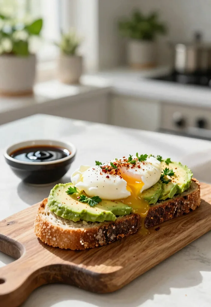 19 Brunch at Home Ideas for a Relaxed Weekend - 1. Avocado Toast with Poached Egg 1