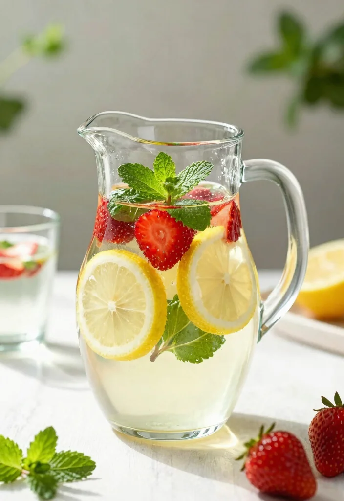 19 Brunch at Home Ideas for a Relaxed Weekend - 13. Herb-Infused Water 1
