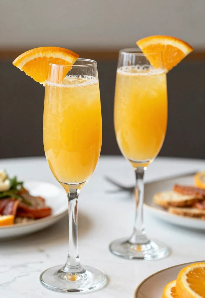 19 Brunch at Home Ideas for a Relaxed Weekend - 14. Brunch Cocktails: Mimosa 1