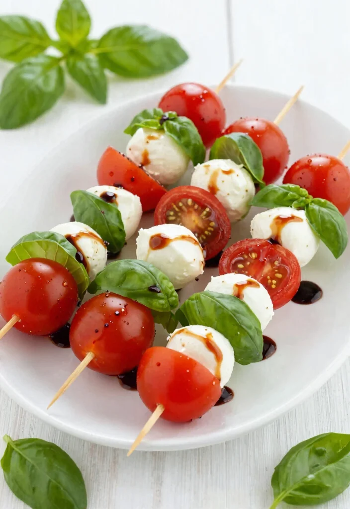 19 Brunch at Home Ideas for a Relaxed Weekend - 17. Caprese Skewers 1