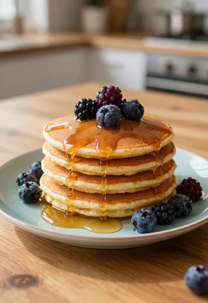 19 Brunch at Home Ideas for a Relaxed Weekend - 5. Fluffy Pancakes 1