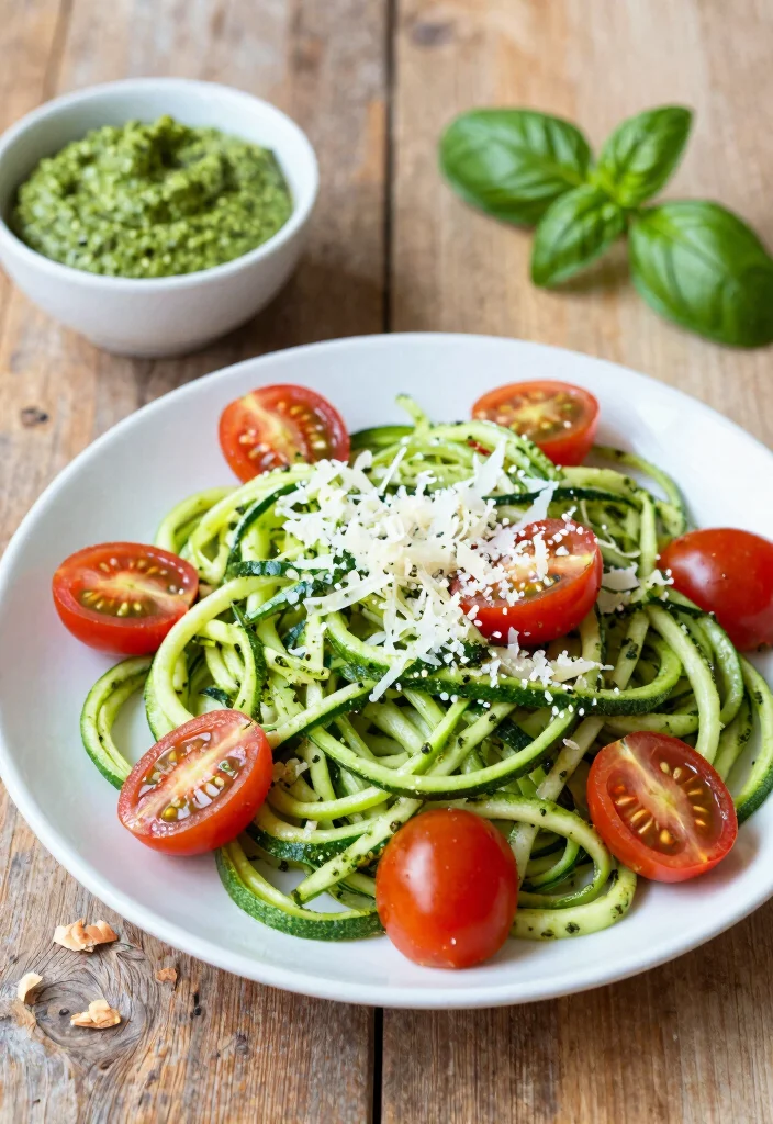 20 At-Home Brunch Ideas That Feel Special but Effortless - 13. Pesto Zucchini Noodles 1