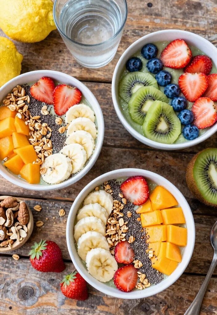 20 At-Home Brunch Ideas That Feel Special but Effortless - 2. Colorful Smoothie Bowls 1