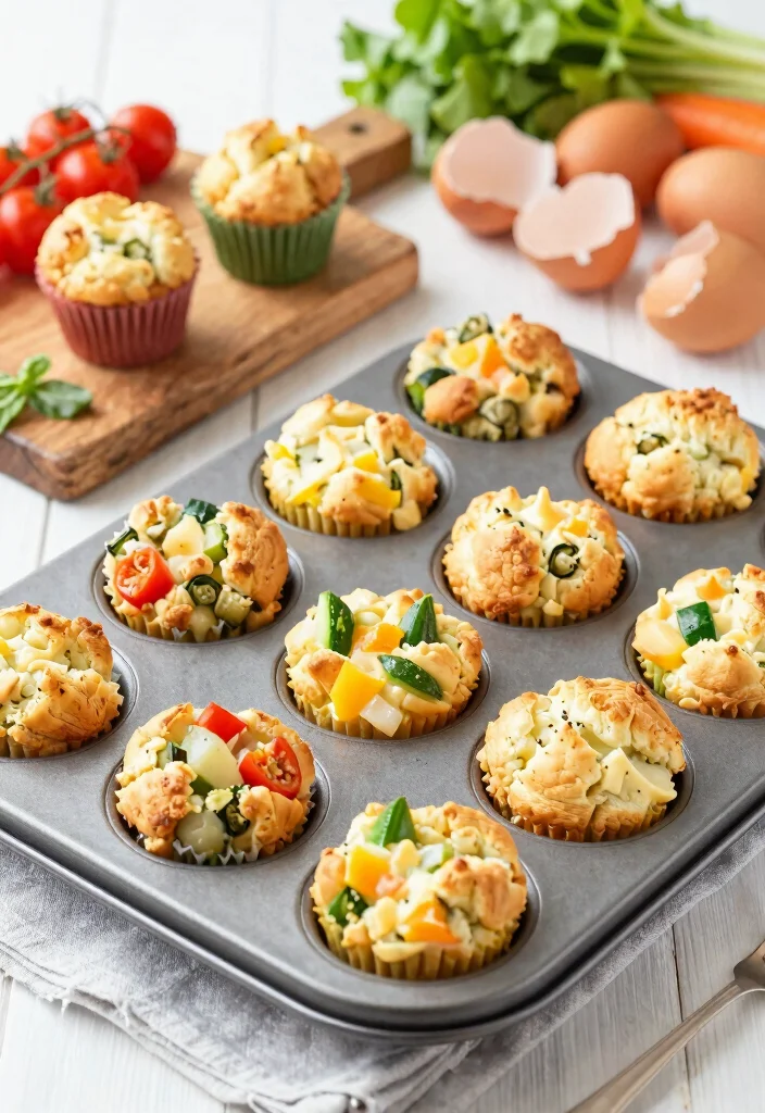 20 At-Home Brunch Ideas That Feel Special but Effortless - 7. Egg Muffins with Veggies 1