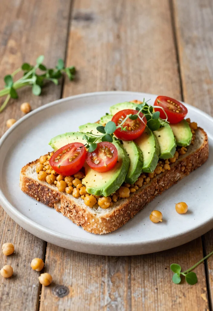 20 Brunch Ideas at Home That Are Simple and Stylish - 14. Smashed Chickpea Toast 1