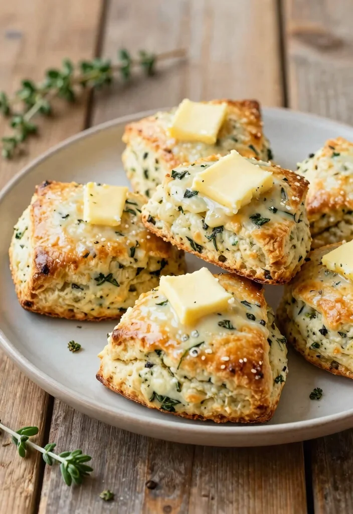 20 Brunch Ideas at Home That Are Simple and Stylish - 18. Herb and Cheese Scones 1