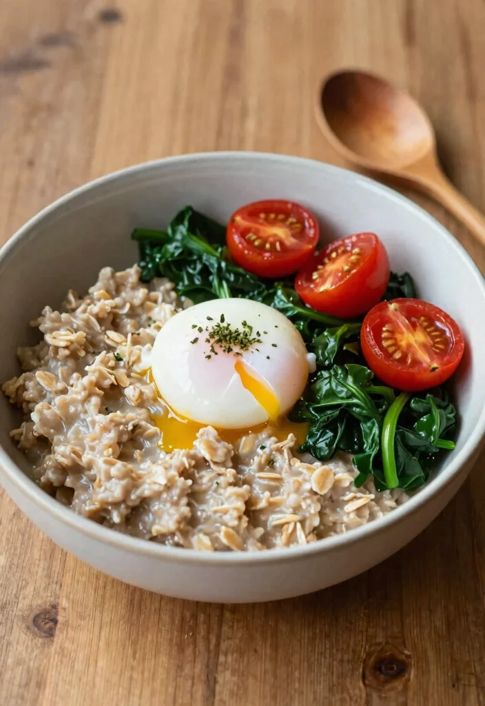 20 Brunch Ideas at Home That Are Simple and Stylish - 9. Savory Oatmeal Bowl 1