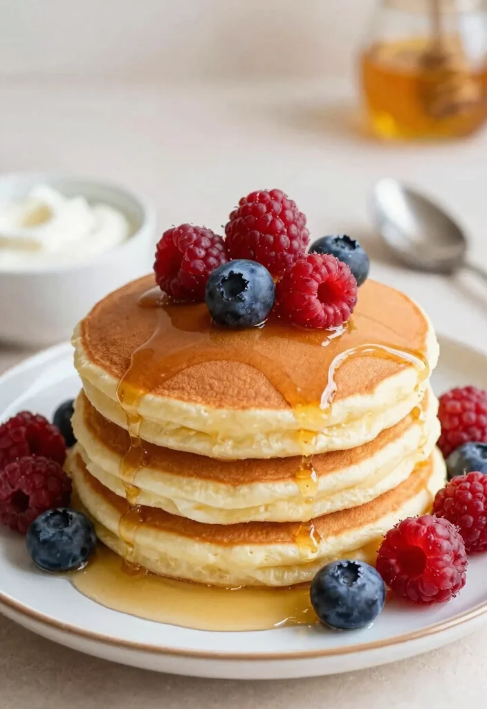 20 Brunch Ideas for a Crowd That Are Easy to Prepare - 19. Greek Yogurt Pancakes 1