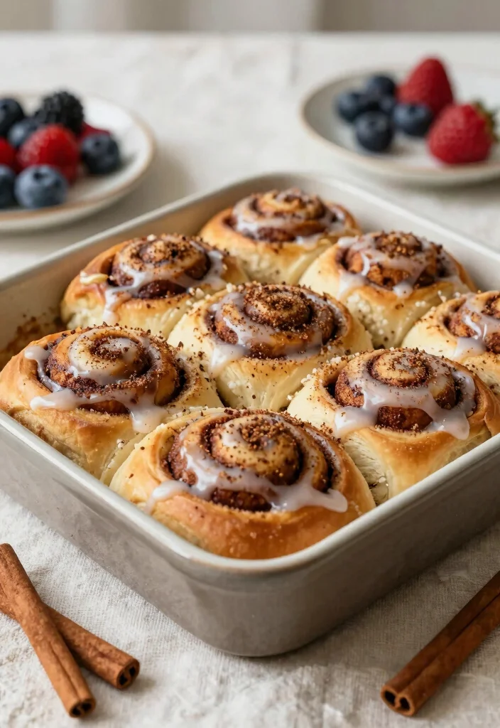 20 Brunch Ideas for a Crowd That Are Easy to Prepare - 2. Sweet Cinnamon Roll Bake 1
