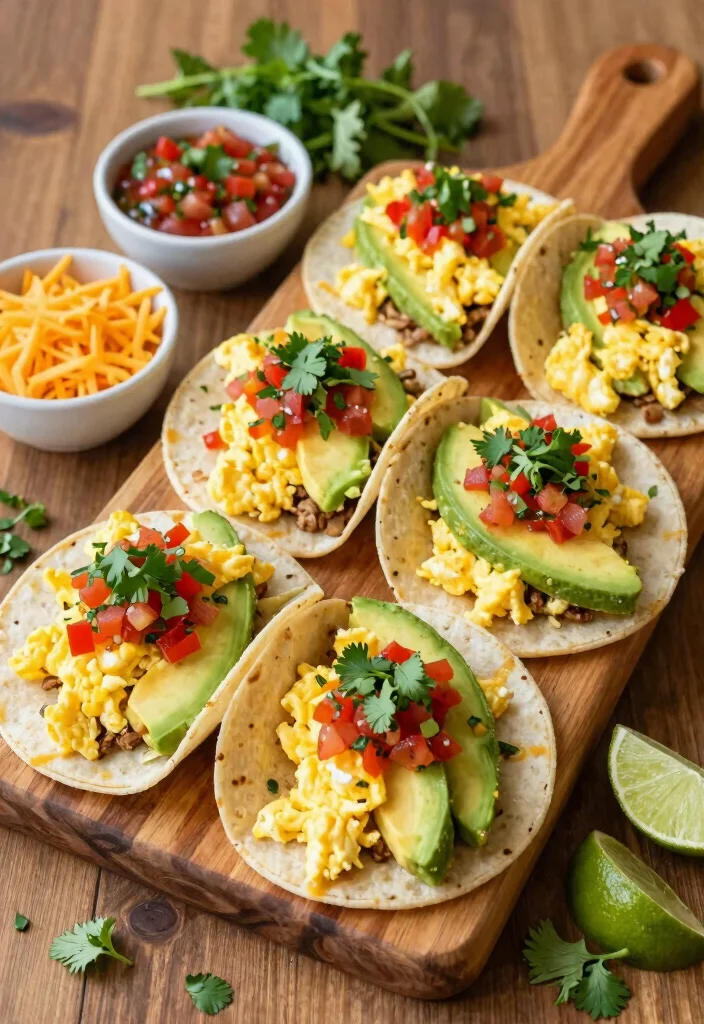 20 Brunch Ideas for a Crowd That Are Easy to Prepare - 9. Breakfast Tacos 1