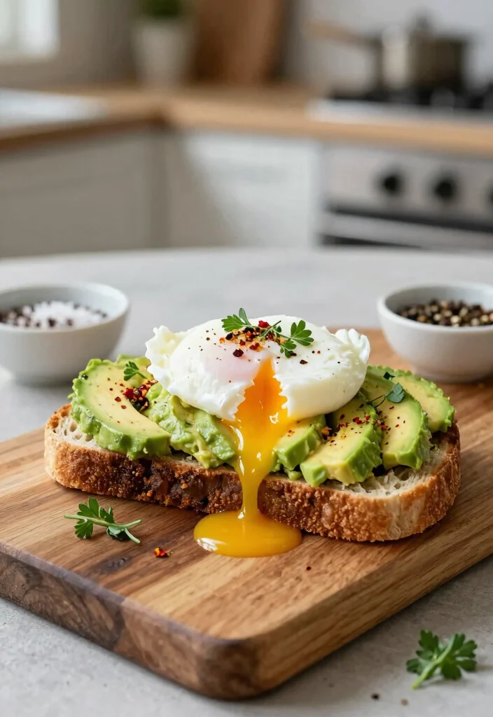 20 Easy Brunch Food Ideas for Busy Mornings - 1. Avocado Toast with Poached Egg 1