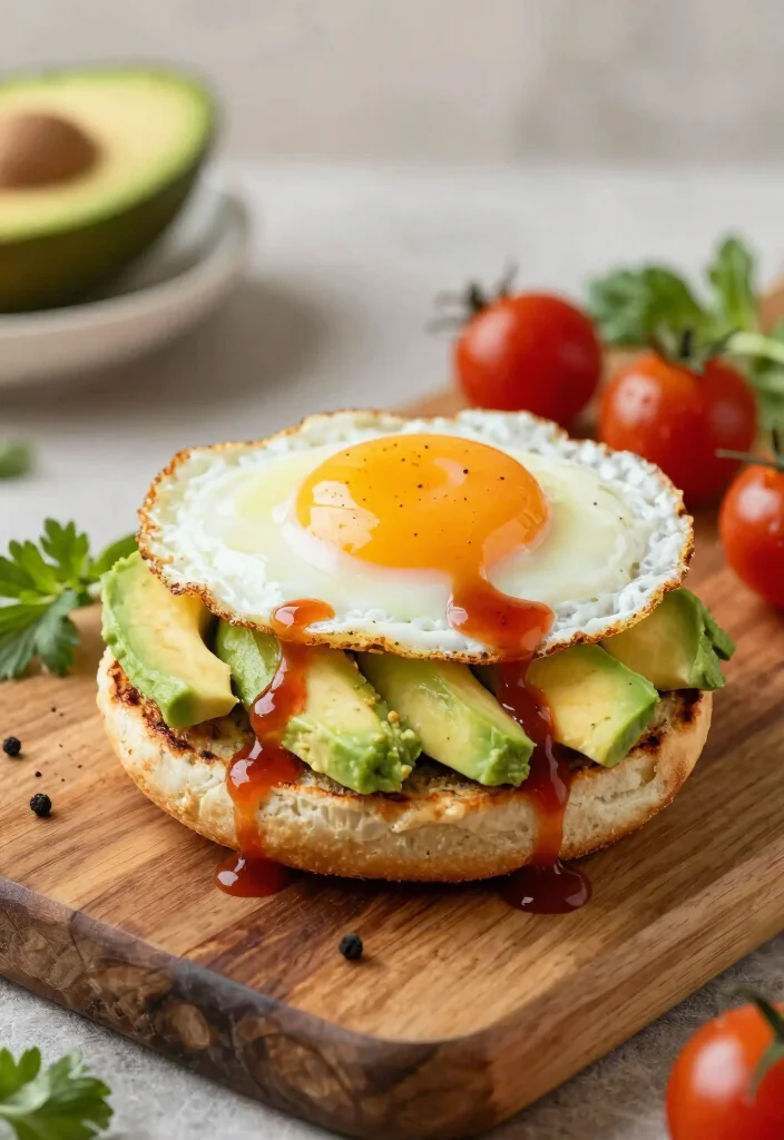 20 Easy Brunch Food Ideas for Busy Mornings - 19. Egg and Avocado Breakfast Sandwich 1