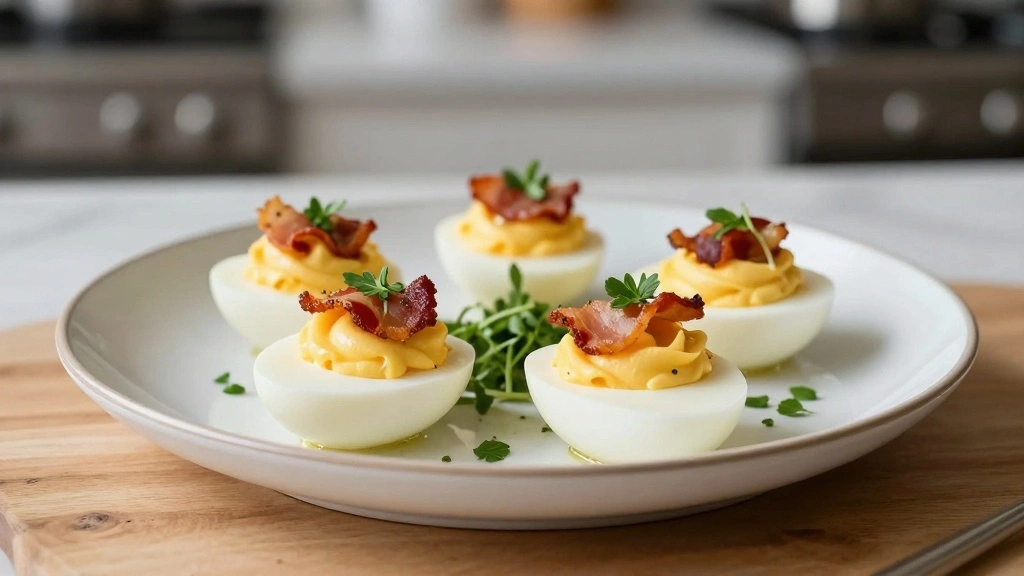 Bacon Jalapeno Deviled Eggs Spicy and Savory