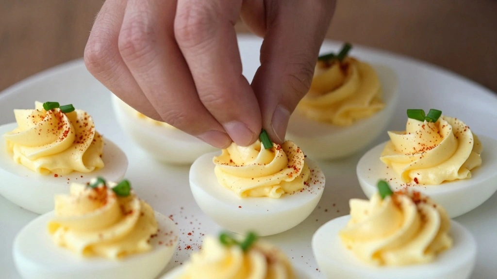 Best Classic Deviled Eggs Recipe Everyone Loves - Step 7: Garnish the Eggs 1