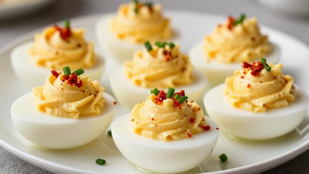 Best Easy Deviled Eggs Recipe Ready in Minutes - Step 7: Garnish the Eggs 1