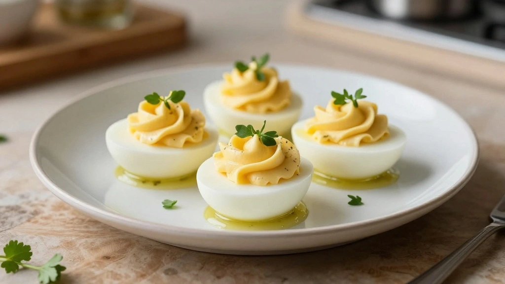Deviled Eggs with Pickle Juice Extra Flavor