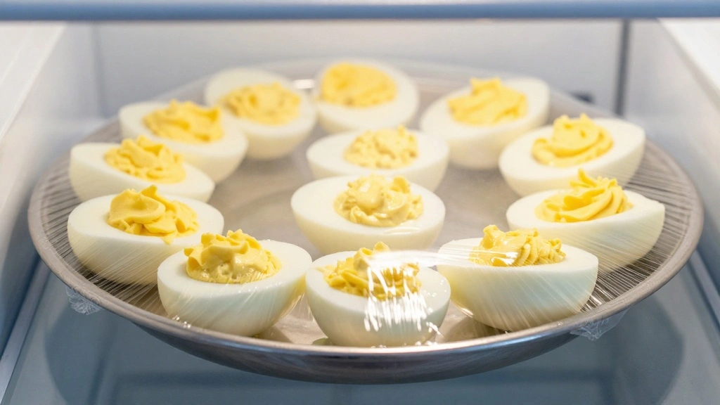 Deviled Eggs with Pickles Crunchy and Tangy - Step 7: Chill Before Serving 1