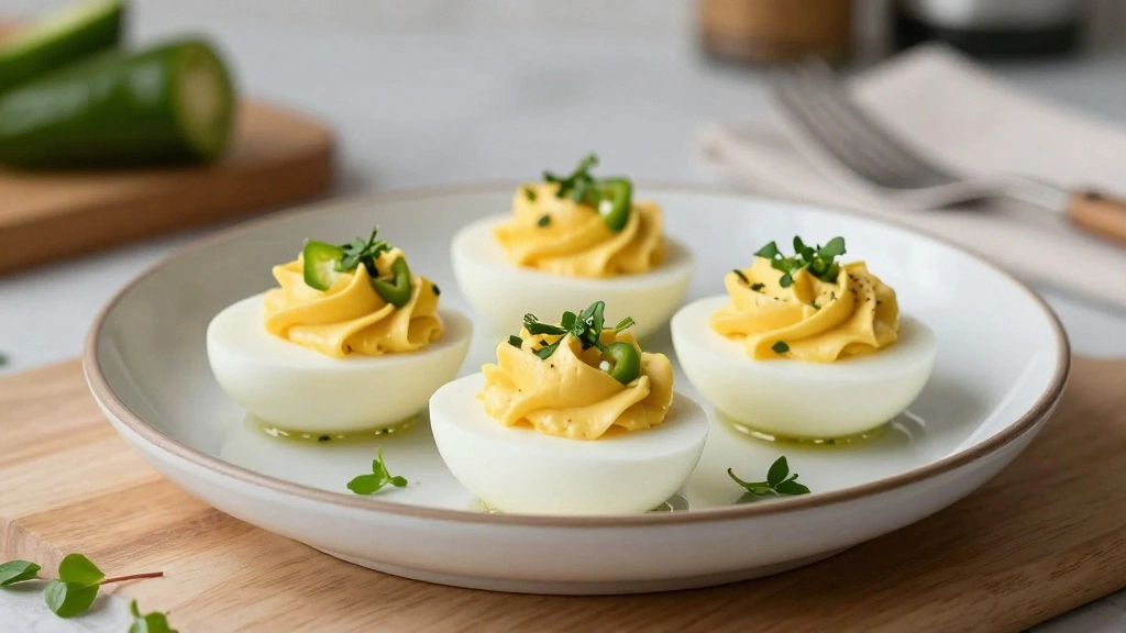 Jalapeno Deviled Eggs Recipe with a Kick