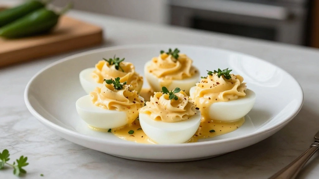 Jalapeno Popper Deviled Eggs Creamy and Spicy