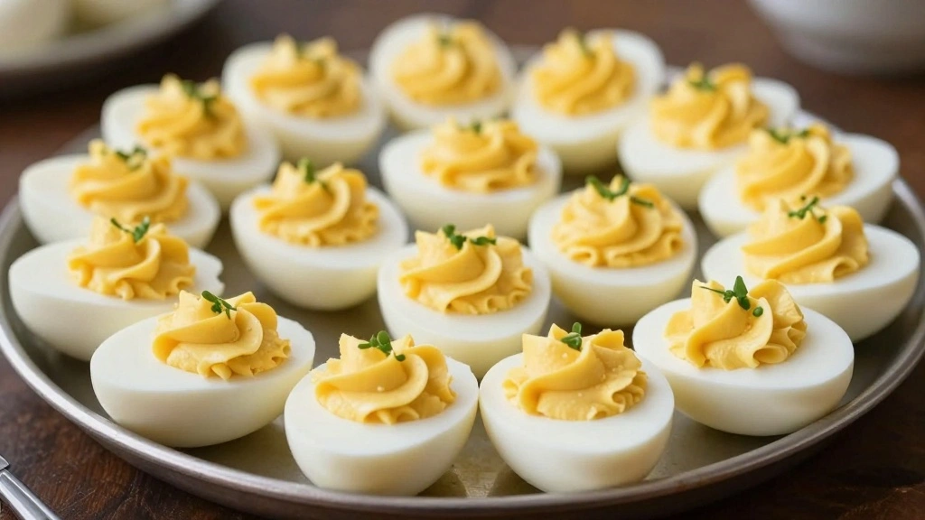 Simple Deviled Eggs Recipe with Basic Ingredients - Step 8: Serve and Enjoy 1