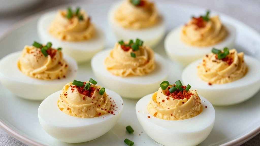 Sweet Deviled Eggs Recipe with a Unique Twist - Step 6: Garnish the Eggs 1