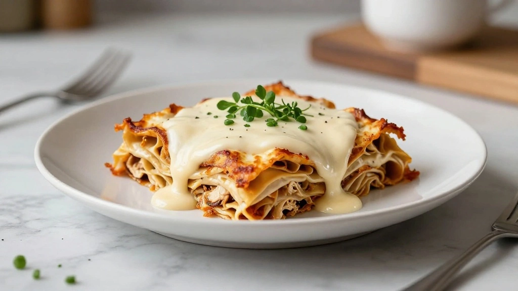 Creamy White Chicken Lasagna Recipe