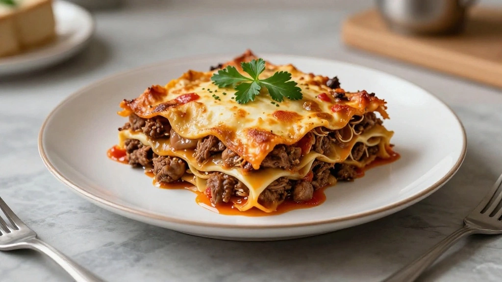 Savory Meat Lasagna Recipe with Beef and Sausage