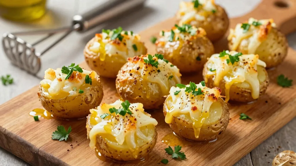 7 Easy Cheesy Smashed Baby Potatoes Recipes Crispy Gooey and Addictive
