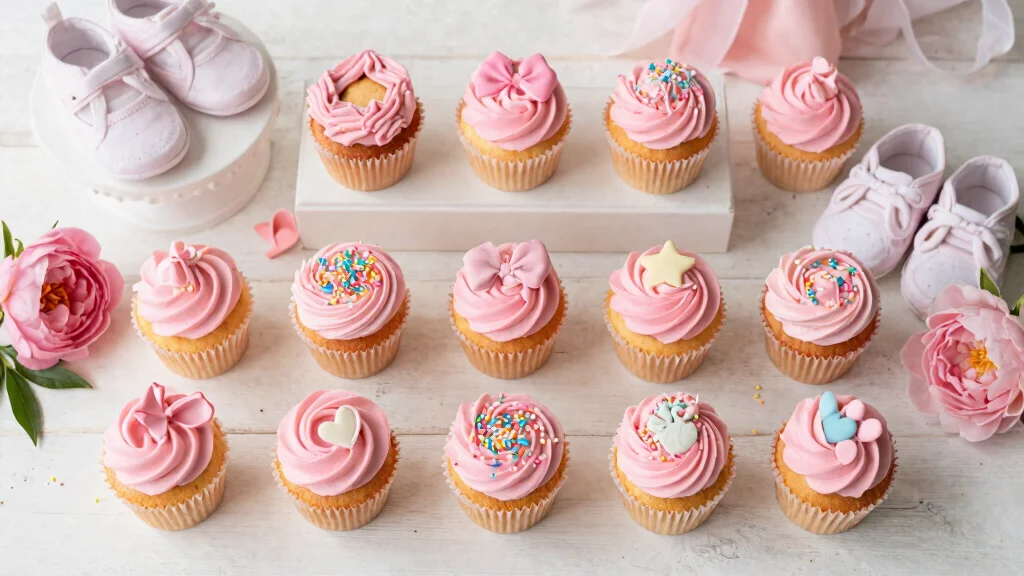 8 Cute Baby Shower Cupcakes for Girl Ideas Pretty Pink and Easy to Bake