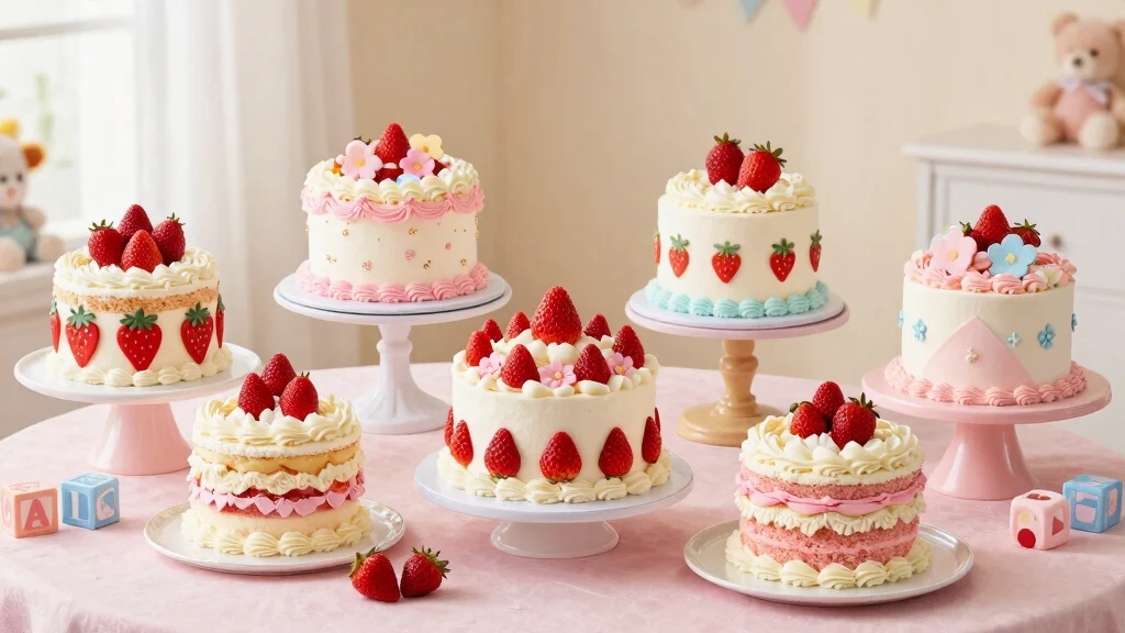 8 Sweet Strawberry Shortcake Baby Shower Cake Ideas Fresh and Beautiful